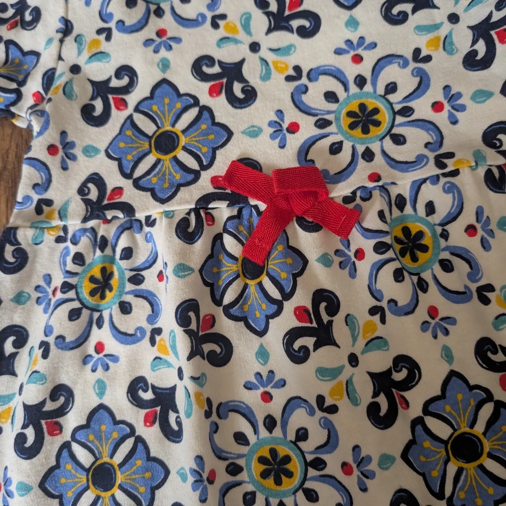 $‎ 💥3/$24 Touched By Nature 100% Organic Cotton Geometric Print Dress